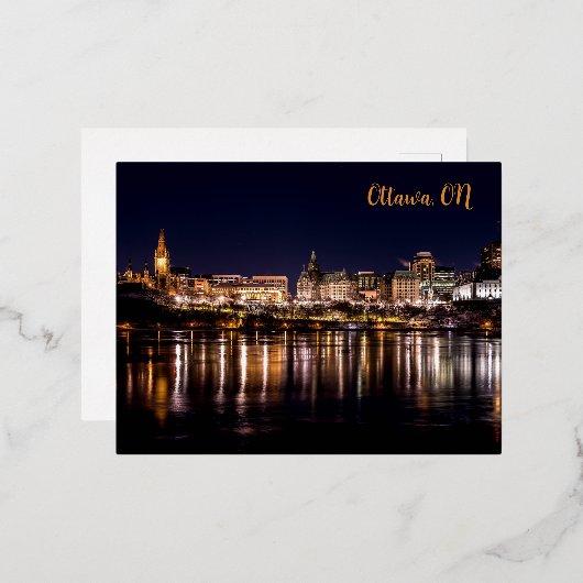 Postkarte Ottawa (Vorderseite/Rückseite)