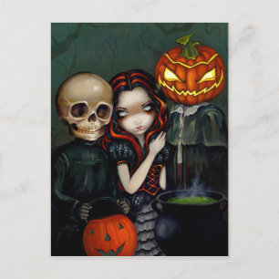 Postkarte "Out Trick-or-Treating"