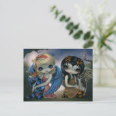 Postkarte "Owlyn and Robyn" (Stehend Vorderseite)