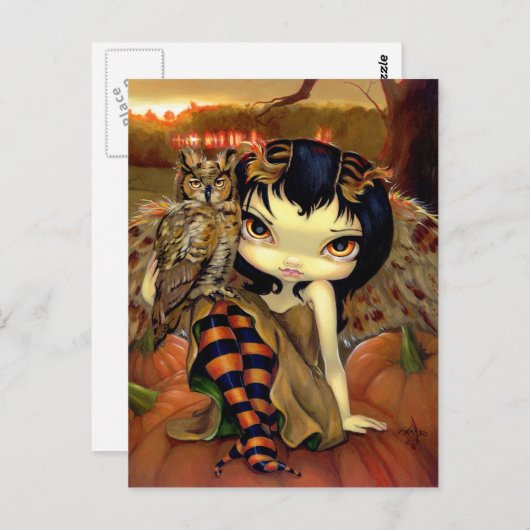 Postkarte "Owlyn im Herbst" (Vorne/Hinten)