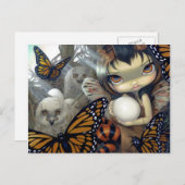 Postkarte "Owlyn im Nest" (Vorne/Hinten)