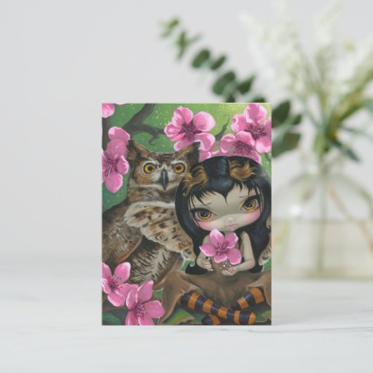 Postkarte "Owlyn in der Springtime" (Stehend Vorderseite)