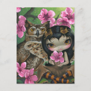 Postkarte "Owlyn in der Springtime"
