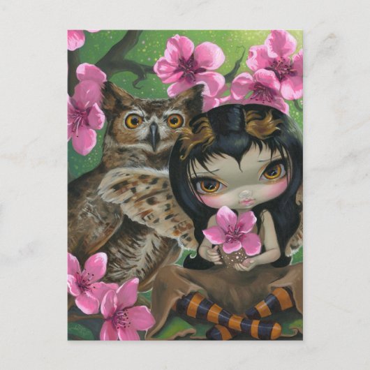 Postkarte "Owlyn in der Springtime" (Vorderseite)