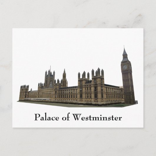 Postkarte: Palast Westminster Postkarte (Vorderseite)