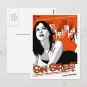 Postkarte Paperback: Sin Street (Vorne/Hinten)