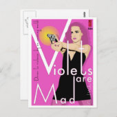 Postkarte Paperback: Violetten sind mad (Vorne/Hinten)