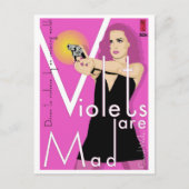 Postkarte Paperback: Violetten sind mad (Vorderseite)