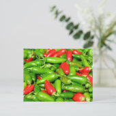 Postkarte - Paprikaschoten (Stehend Vorderseite)