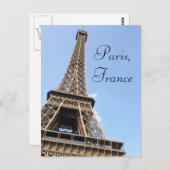 Postkarte Paris (Vorne/Hinten)