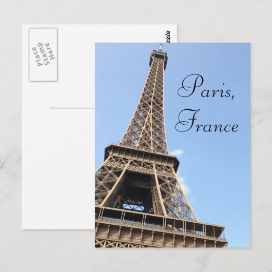Postkarte Paris (Vorne/Hinten)