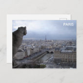 Postkarte Paris (Vorne/Hinten)