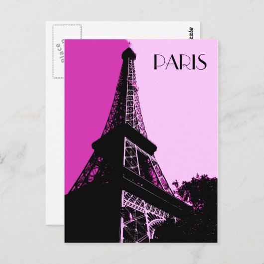 Postkarte - Paris (Vorne/Hinten)