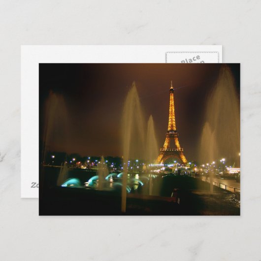 Postkarte Paris (Vorne/Hinten)