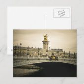 Postkarte Paris (Vorne/Hinten)