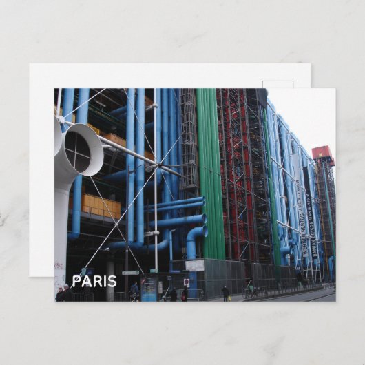 Postkarte Paris (Vorne/Hinten)