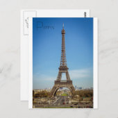 Postkarte Paris (Vorne/Hinten)