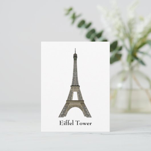 Postkarte: Paris: Eiffel Tower Postkarte (Stehend Vorderseite)