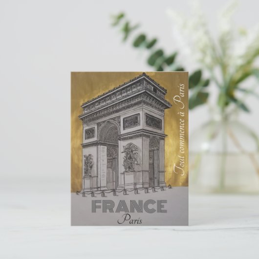 Postkarte Paris Frankreich (Stehend Vorderseite)