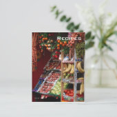 Postkarte Paris Obstmarkt (Stehend Vorderseite)