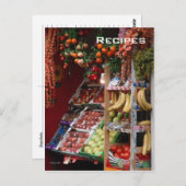 Postkarte Paris Obstmarkt (Vorne/Hinten)