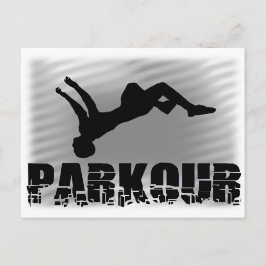 Postkarte Parkour (Vorderseite)