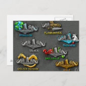 Postkarte "Phins" (Vorne/Hinten)