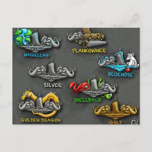 Postkarte "Phins" (Vorderseite)