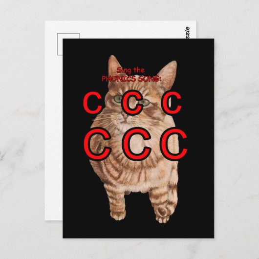 Postkarte Phonics (Vorne/Hinten)