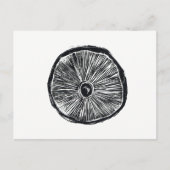 Postkarte - Pilz-Lino drucken (Vorderseite)