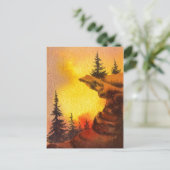 Postkarte "Pines on Edge" (Stehend Vorderseite)