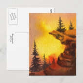 Postkarte "Pines on Edge" (Vorne/Hinten)