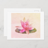 POSTKARTE: PINK LOTUS POSTKARTE (Vorne/Hinten)