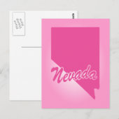 Postkarte Pink State Nevada (Vorne/Hinten)