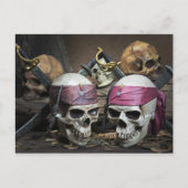 Postkarte Pirate Skulls (Vorderseite)
