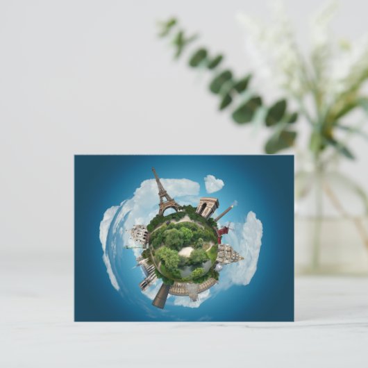 Postkarte Planet Paris (Stehend Vorderseite)
