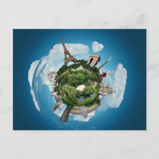 Postkarte Planet Paris (Vorderseite)