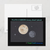 Postkarte Planet PLUTO (Vorne/Hinten)