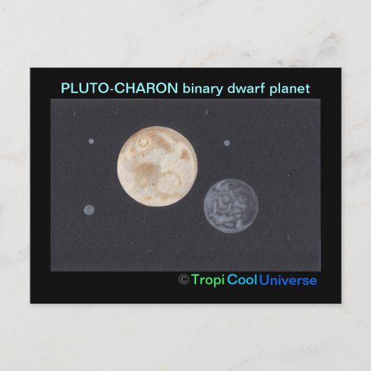 Postkarte Planet PLUTO (Vorderseite)
