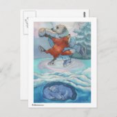 Postkarte - Polar Bear & Fox während Sie schlafen (Vorne/Hinten)