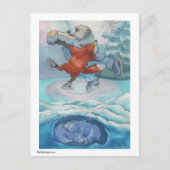 Postkarte - Polar Bear & Fox während Sie schlafen (Vorderseite)