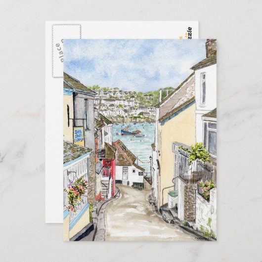 Postkarte "Polruan" (Vorne/Hinten)