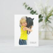 Postkarte, Pony-Liebe Postkarte (Stehend Vorderseite)