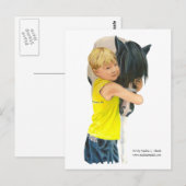 Postkarte, Pony-Liebe Postkarte (Vorne/Hinten)