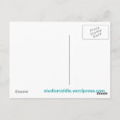 Postkarte: Popham Beach. Dunkler Flieder Postkarte (Rückseite)