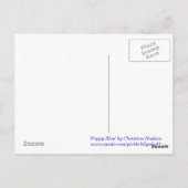 Postkarte "Poppy Blue" (Rückseite)