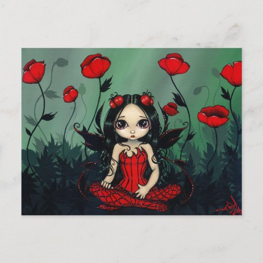 Postkarte "Poppy Garden" (Vorderseite)