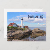 Postkarte Portland Head Lighthouse (Vorne/Hinten)