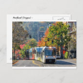 Postkarte Portland, Stadtbahn Oregon (Vorne/Hinten)