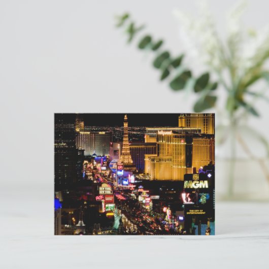 Postkarte / Postkarte Las Vegas Strip (Stehend Vorderseite)
